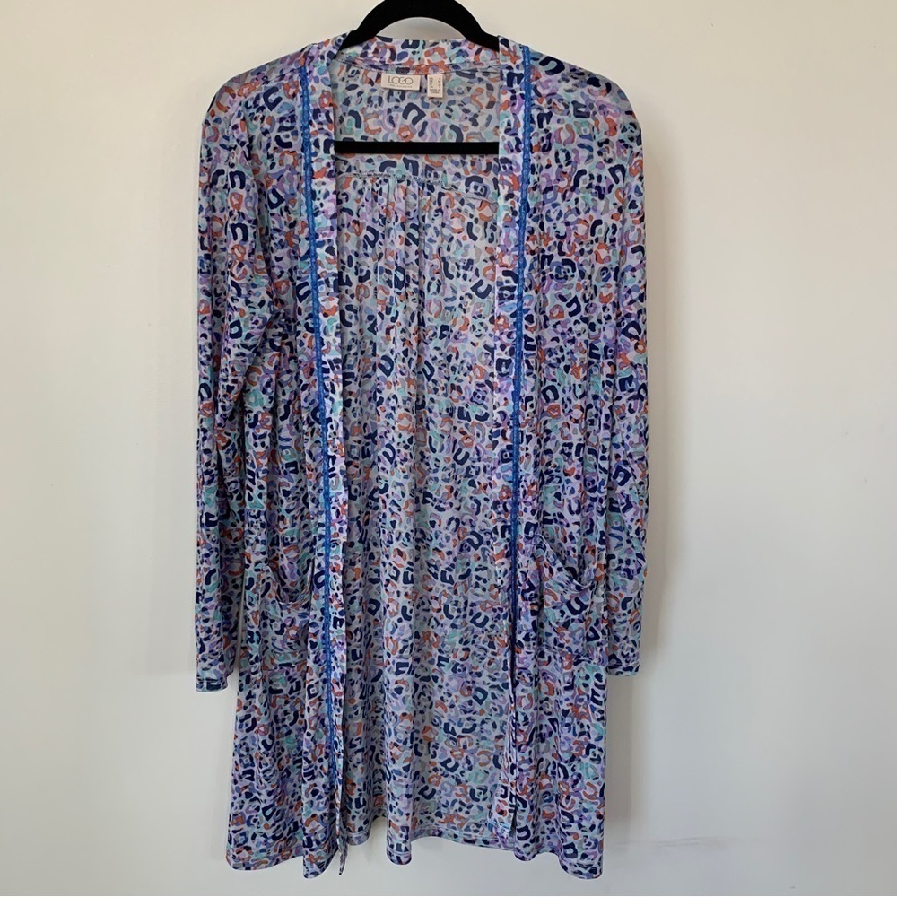 Logo‎ Lori Goldstein Multicolor Cardigan Size S